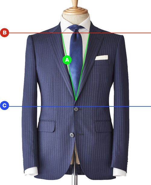メンズ オーダーメイドスーツ bref（ブレフ）-細身のシルエットが人気のおすすめメンズスーツ「NARROW MODEL」（細身スーツ）デザイン/シルエット