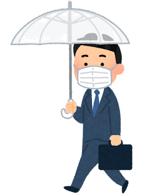 walking_rain_mask_businessman